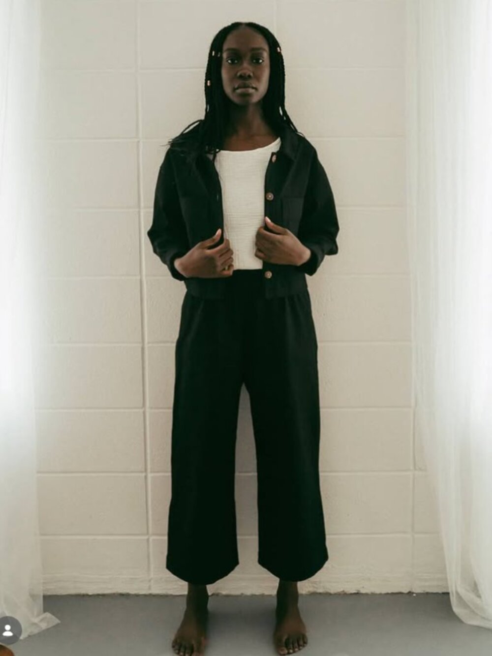 Jimi Collection Galiano Pants Black - Picture 1 of 8